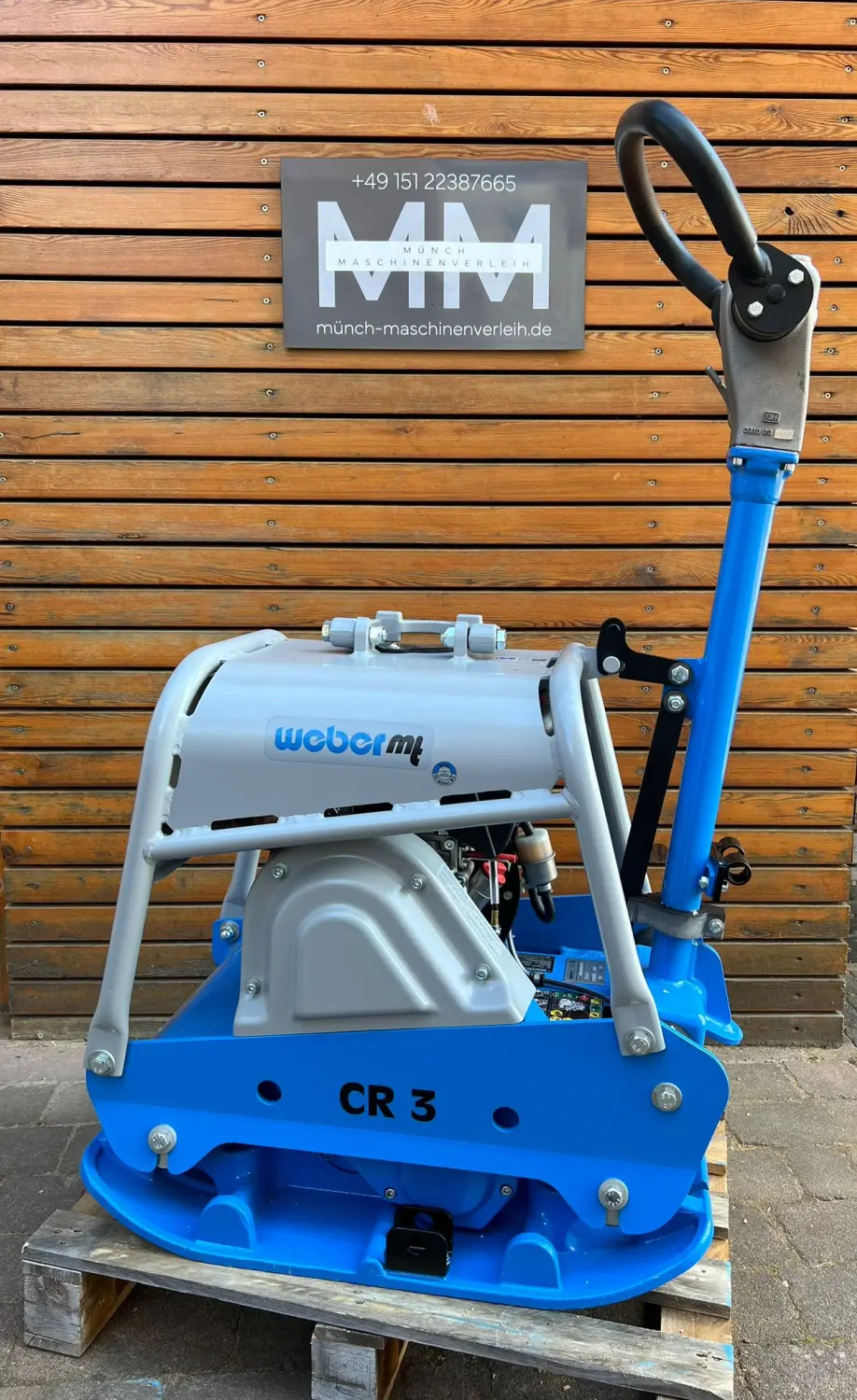 Rüttelplatte Weber CR3 von Münch- Maschinenverleih